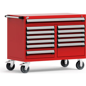 Rousseau Metal 12 Drawer Mobile Multi-Drawer Cabinet - 48