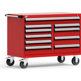 Rousseau Metal® Mobile Cabinet 10 Multi Drawers 48