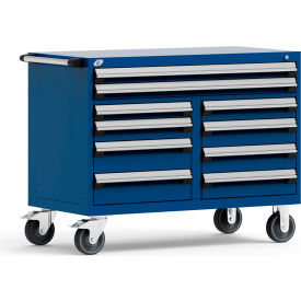 Rousseau Metal® Mobile Cabinet 10 Drawers 48