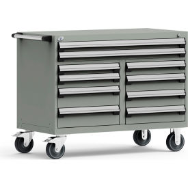 Rousseau Metal® Mobile Cabinet 10 Drawers 48