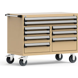 Rousseau Metal 9 Drawer Mobile Multi-Drawer Cabinet - 48