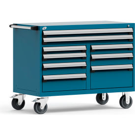 Rousseau Metal 9 Drawer Mobile Multi-Drawer Cabinet - 48