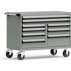 Rousseau Metal 9 Drawer Mobile Multi-Drawer Cabinet - 48
