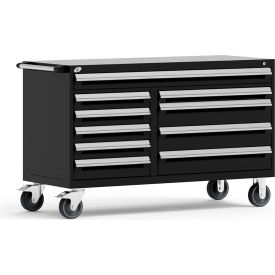 Rousseau Metal 10 Drawer Mobile Multi-Drawer Cabinet - 60