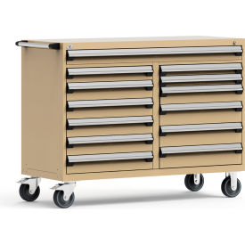 Rousseau Metal 13 Drawer Mobile Multi-Drawer Cabinet - 60