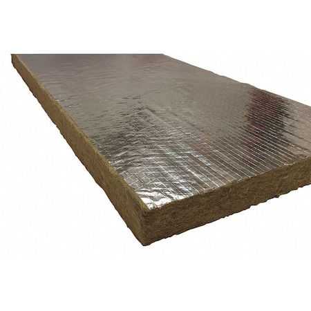 1 1/2 in x 48 in x 24 in Mineral Wool/Foil Backing 8#, Green MPN:560136