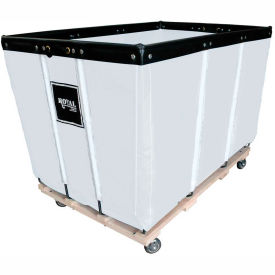 Royal Basket Trucks® 20 BU-HD Basket Trucks - Cotton Canvas Liner - 4 Swivel Casters-Gray R20-CCW-HDA-4UNN