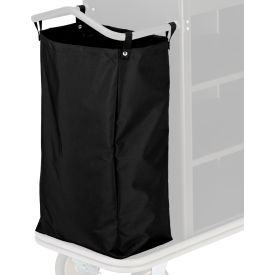 Royal Basket Trucks® Replacement Full-Size Bag For Motorized Deluxe Housekeeping Cart Black R55-KKX-M3B-30