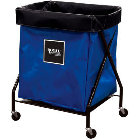 Royal Basket Trucks® X-Frame Carts - 8-Bushel Capacity Blue R08-BBX-XFA-3ONN