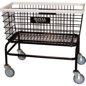 Royal Basket Trucks® Wire Laundry Cart Large No Hanger R33-BKX-W0A-5UNN
