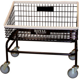 Royal Basket Trucks® Wire Cart Large Tapered No Hanger R33-BKX-Y0A-5UNN