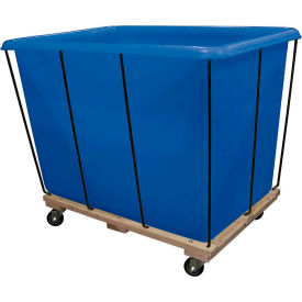 Royal Basket Trucks® Poly Liner and Frame 20 Bu Blue All Swivel - R20-BLX-PFA-4UNN R20-BLX-PFA-4UNN