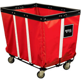 Royal Basket Trucks® Perm Liner Truck 10 Bu Red Vinyl Wire Base All Swivel R10-RRW-PWA-3UNT