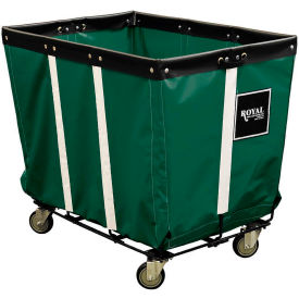 Royal Basket Trucks® Perm Liner Truck 12 Bu Green Vinyl Wire Base All Swivel R12-EEW-PWA-3UNT