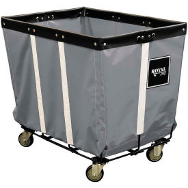 Royal Basket Trucks® Perm Liner Truck 18 Bu Gray Vinyl Wire Base All Swivel R18-GGW-PWA-3UNT