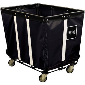 Royal Basket Trucks® Perm Liner Truck 18 Bu Black Vinyl Wire Base All Swivel R18-KKW-PWA-3UNT