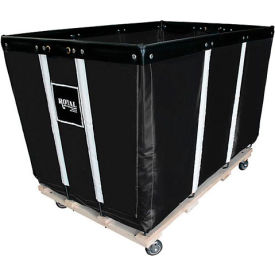 Royal Basket Trucks® 24 BU-Heavy-Duty Basket Truck - Vinyl Liner - 4 Swivel Casters-Black R24-KKW-HDA-4UNN