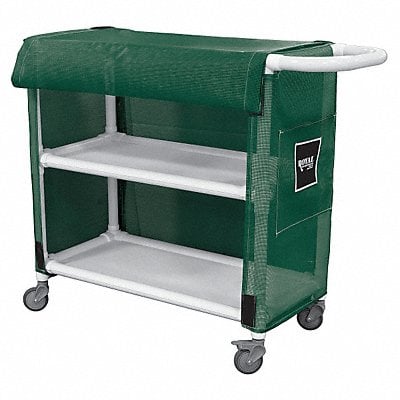 PVC Linen Cart 32 2 Shelf Green MPN:G32-EEX-L2A-3ULN