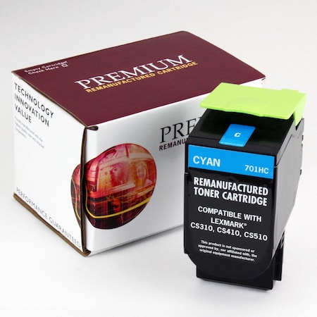 Toner For CS310 701HC, Cyan, 3K Pages MPN:70C1HC0