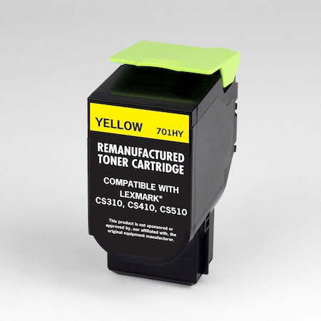 Toner For CS310 701HY, Yellow, 3K Pages MPN:70C1HY0
