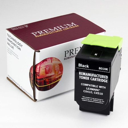Toner For CX410 801HK, Black, 4K Pages MPN:80C1HK0
