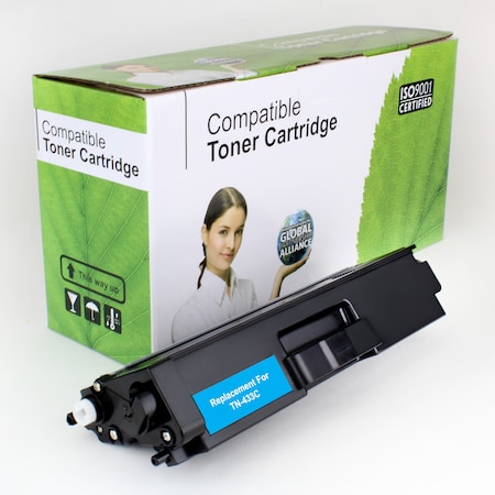 Refurbished Compatible Toner For Brother TN433C, Cyan, 4K VL MPN:TN-433C