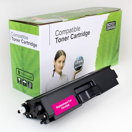 Refurbished Compatible Toner For Brother TN433M, Magenta, 4K VL MPN:TN-433M