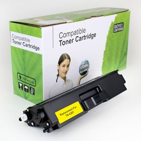 Remanufactured Compatible Toner For Brother TN436Y, Yellow, 6.5K VL MPN:TN-436Y
