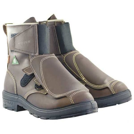 Men's 8-Inch Work Boot, 14, Aluminum Toe, 9 in H, Brown, 2161XPA MPN:1-2161XPA-140