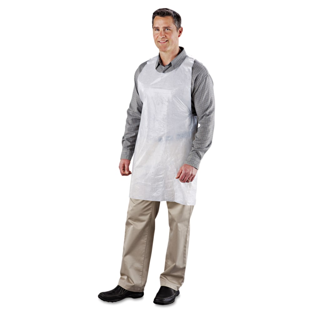 Royal Polyethylene Aprons, 24in x 42in, White, Carton Of 1, 000 Aprons MPN:DA2442