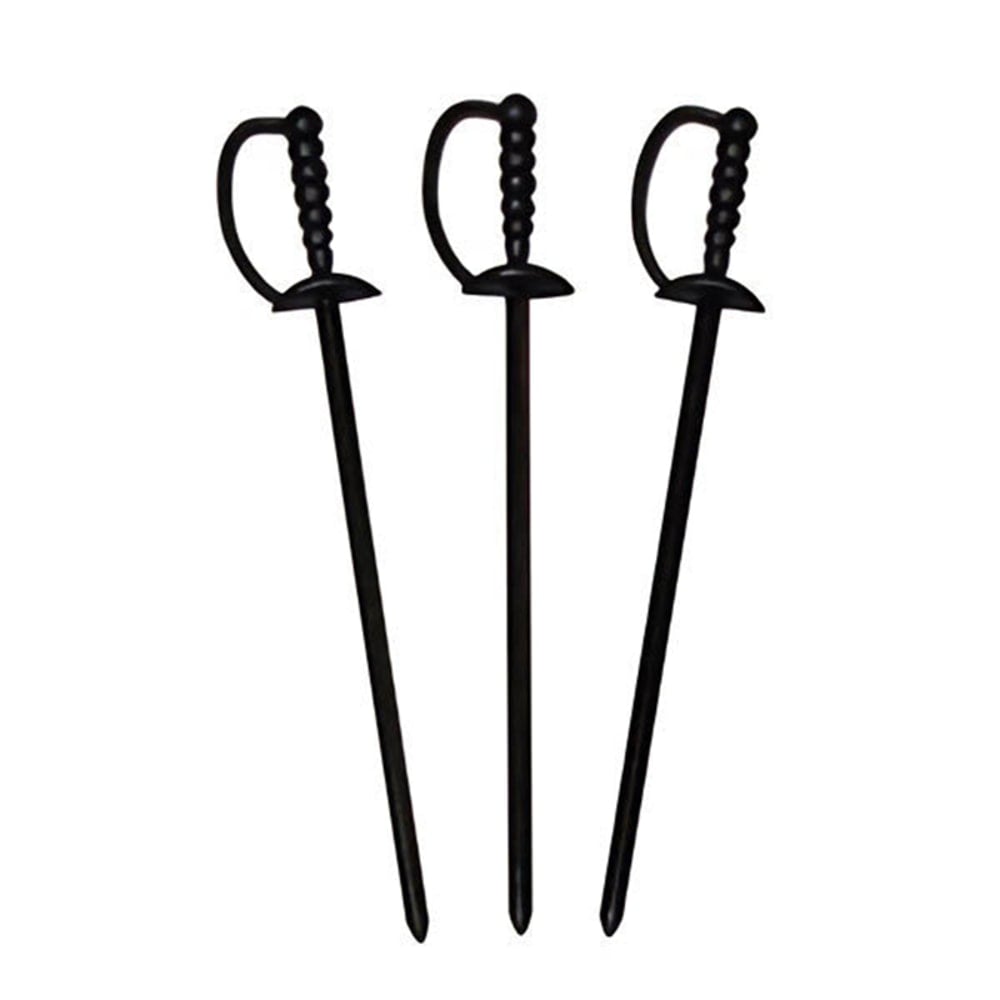 Royal Paper Products Sword Drink Picks, 3 1/4in, Black, Pack Of 1, 000 Picks MPN:RP147BK
