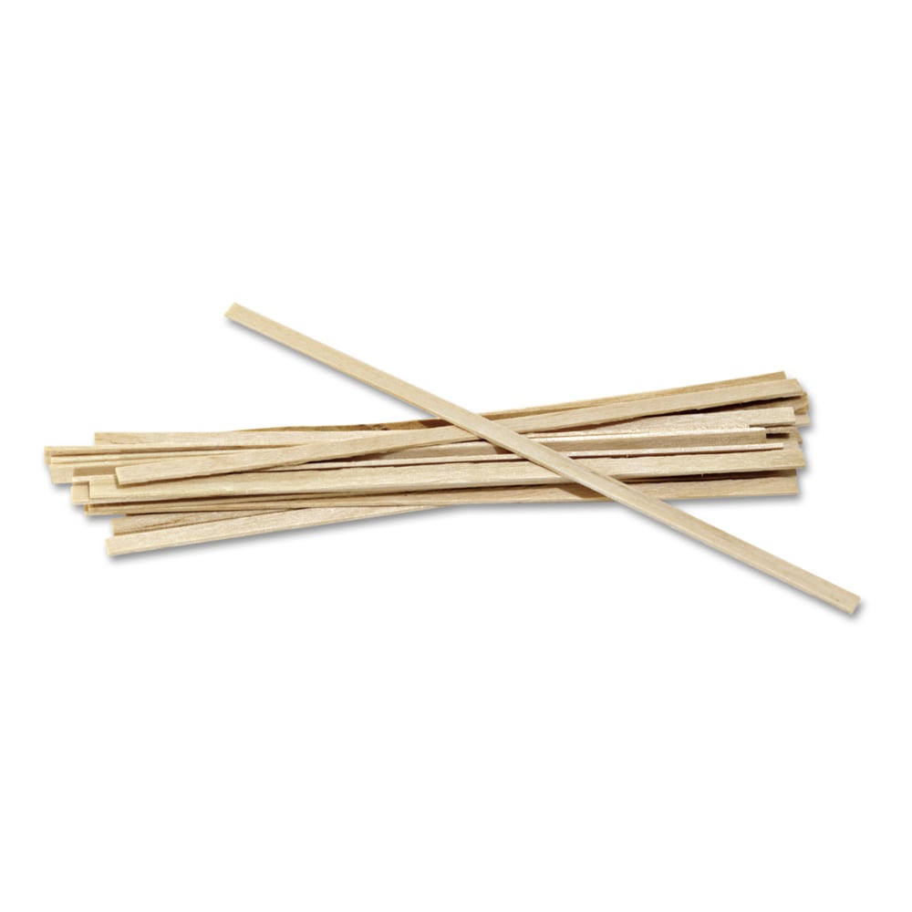 Royal Paper Wood Coffee Stir Sticks, 5 1/2in, Box Of 100 MPN:R810