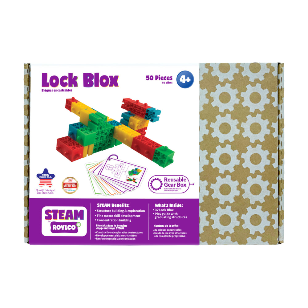 Roylco STEAM Lock Blox And Play Guide, Multicolor, Grade K To 3 MPN:R-20304