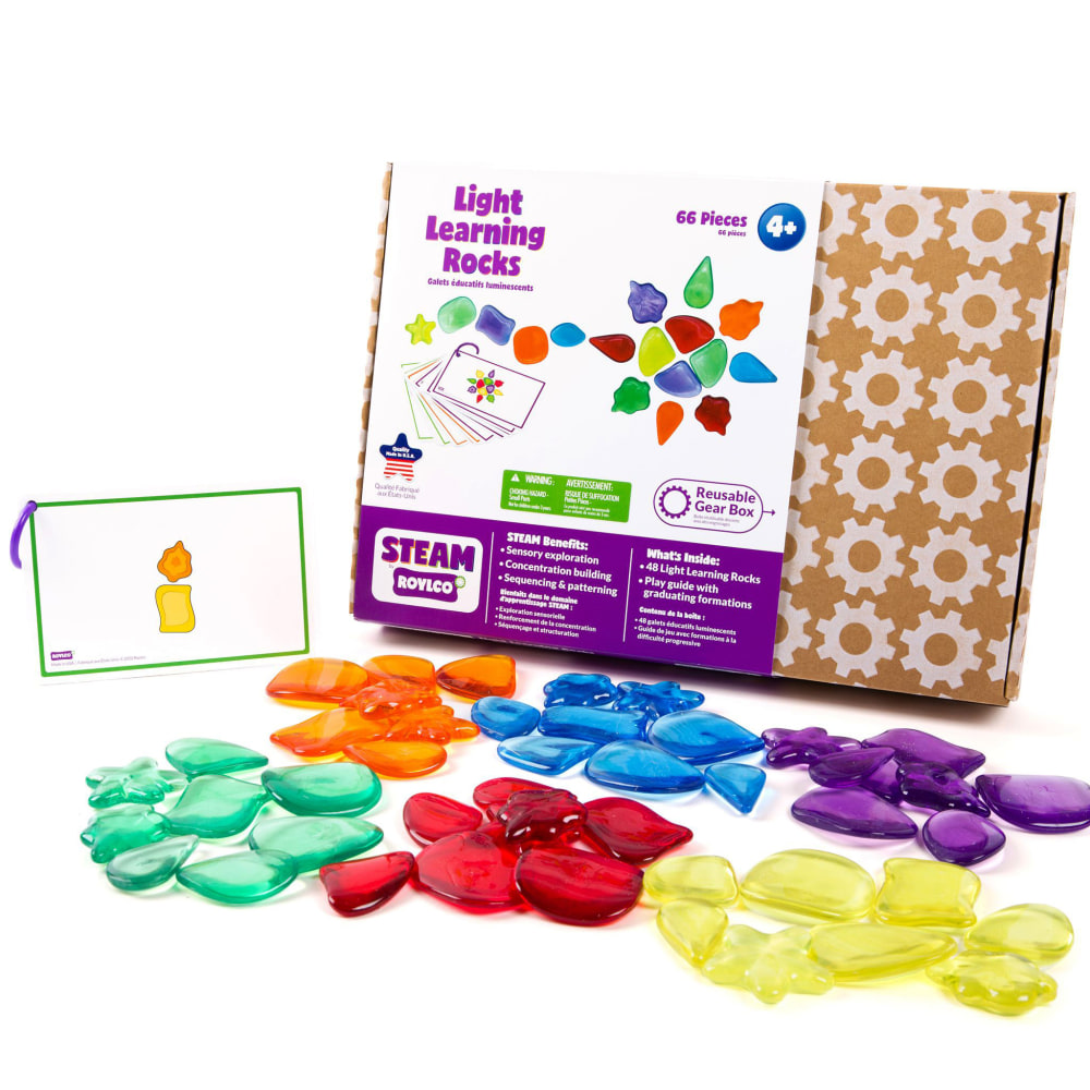 Roylco STEAM Light Learning Rocks And Play Guide, Multicolor, Grade K To 3 MPN:R-20301