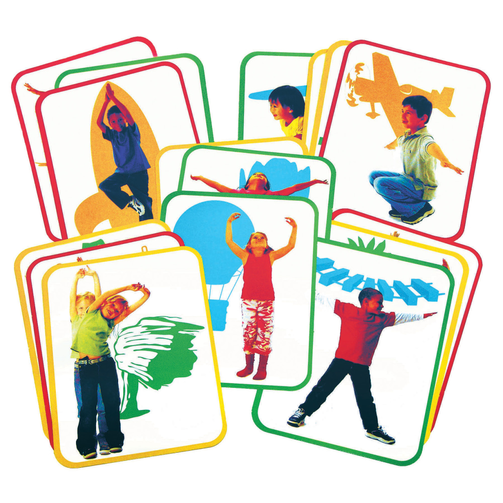 Roylco Body Poetry Yoga Cards, 8-1/2in x 11in, 1st Grade, Pack Of 16 Cards MPN:R-62011