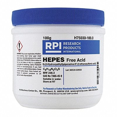 HEPES Free Acid 100g MPN:H75030-100.0