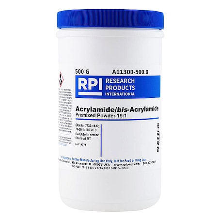Acrylamide/bis-Acryl, 19:1 Powder, 500g MPN:A11300-500.0