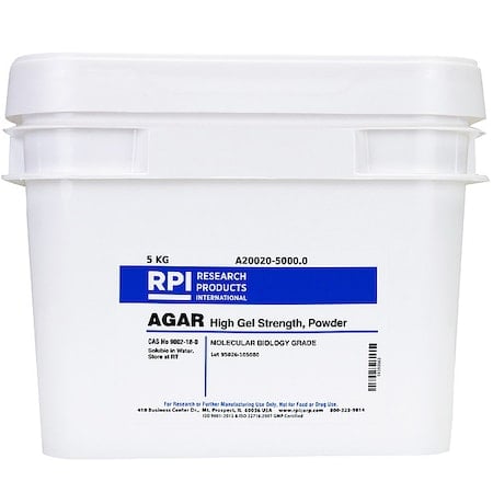 Agar, High Gel Strength, Powder, 5kg MPN:A20020-5000.0