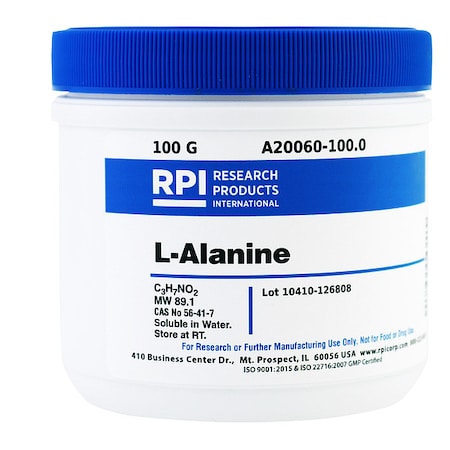 L-Alanine, USP Grade, 100g MPN:A20060-100.0
