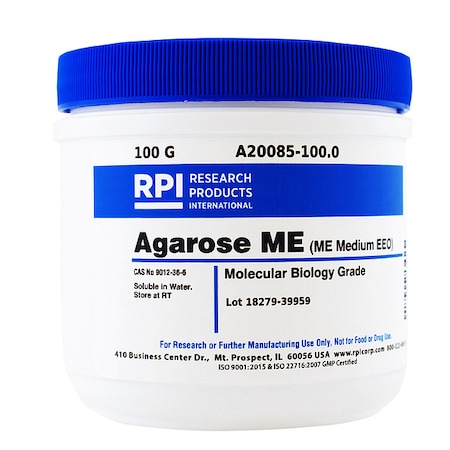 Agarose, Medium EEO, 100g MPN:A20085-100.0