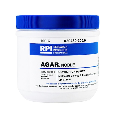 AGAR, Nobel, 100g MPN:A20460-100.0