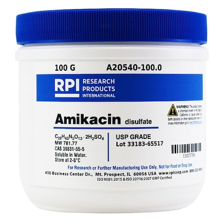 Amikacin Disulfate, 100g MPN:A20540-100.0