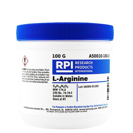 L-Arginine, USP Grade, 100g MPN:A50010-100.0