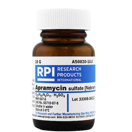 Apramycin Sulfate (Nebramycin II), 10g MPN:A50020-10.0