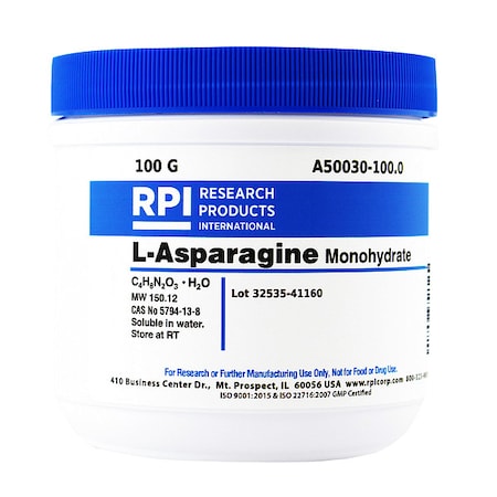 L-Asparagine Monohydrate, 100g MPN:A50030-100.0