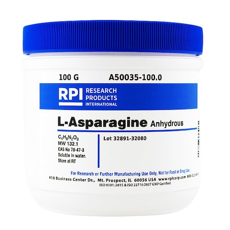 L-Asparagine, Anhydrous, 100g MPN:A50035-100.0