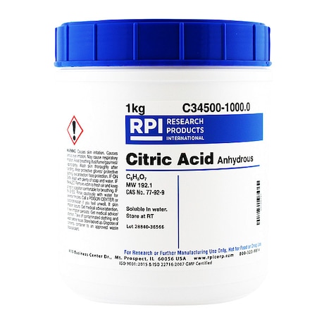 Citric Acid, 1Kg MPN:C34500-1000.0