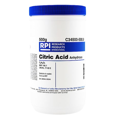 Citric Acid, 500g MPN:C34500-500.0