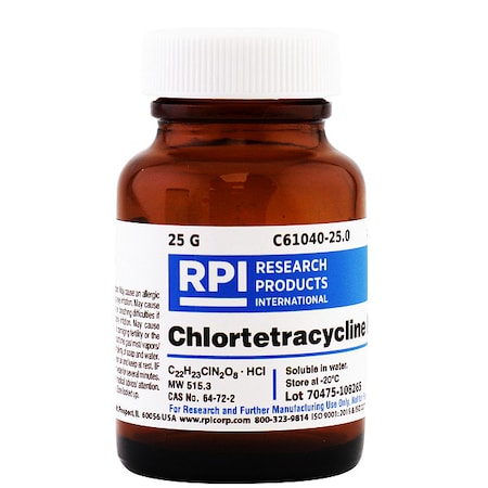 Chlortetracycline Hydrochloride, 25g MPN:C61040-25.0