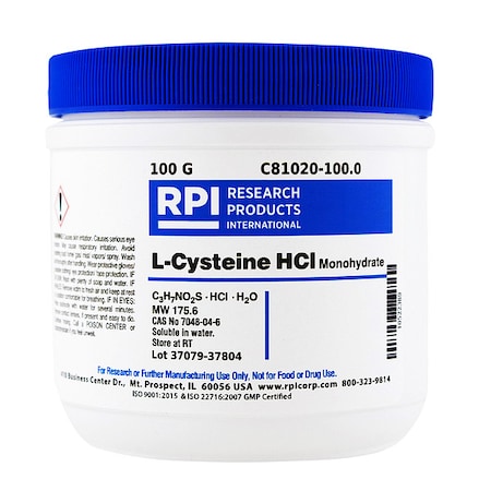 L-Cysteine HCL, Monohydrate, 100g MPN:C81020-100.0